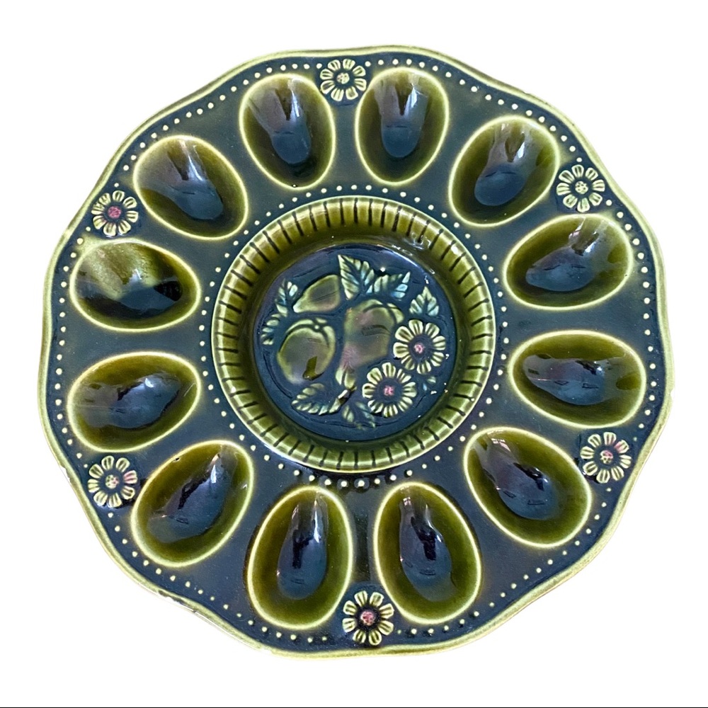Vintage Egg Platter Made in Japan